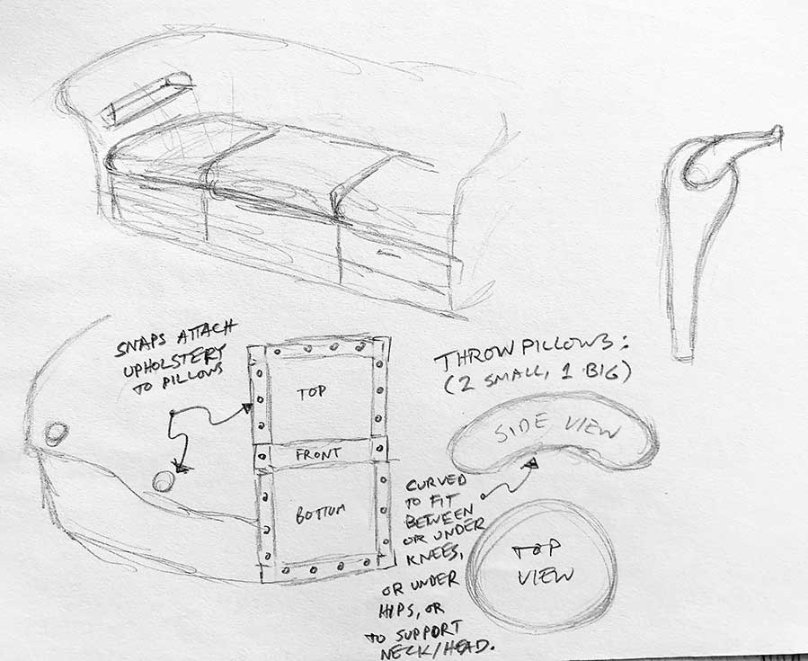 Modular furniture sketch